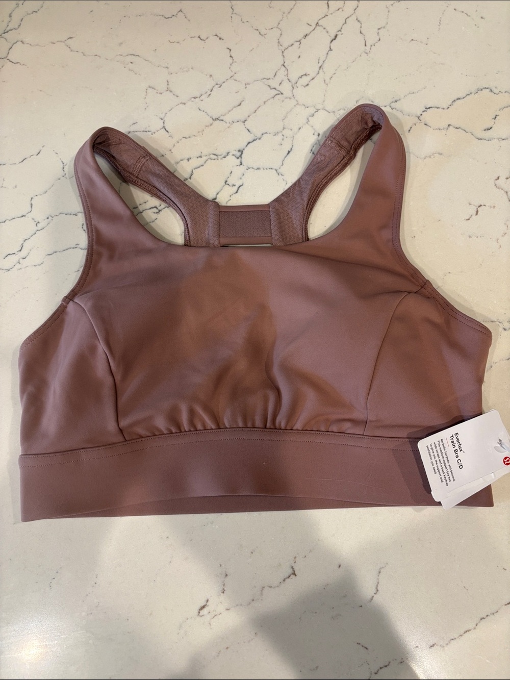 lululemon Everlux Racerback Sports Bra C/D Cup in Twilight Rose NWT